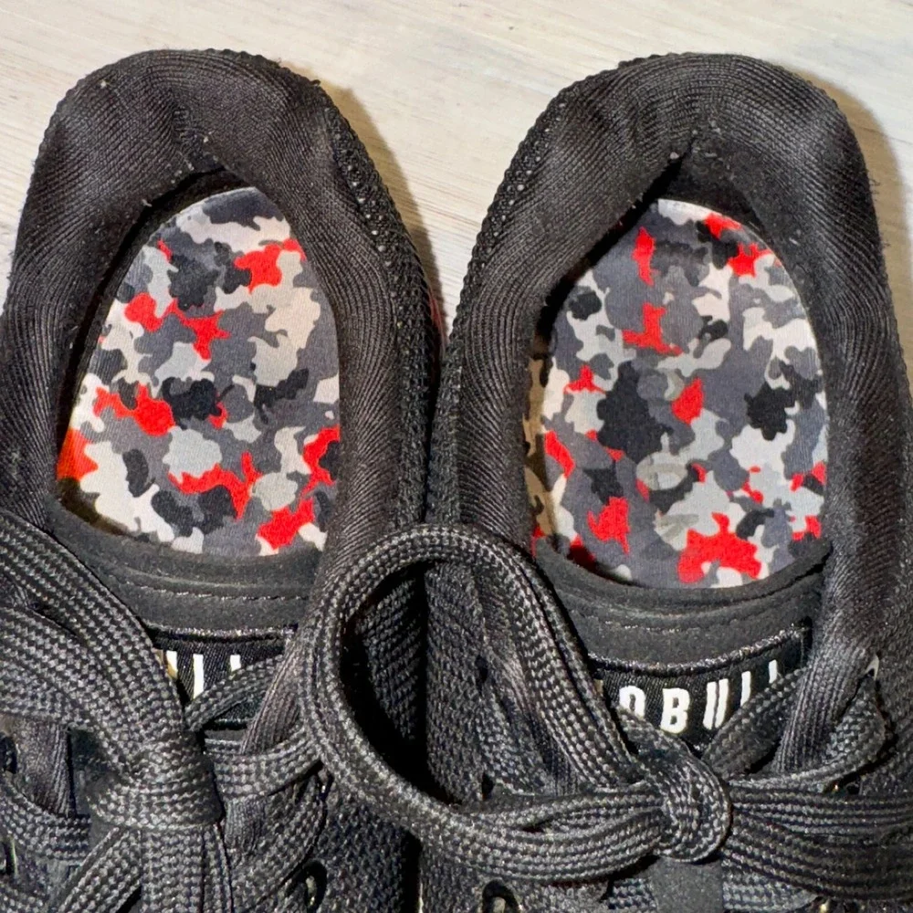 Nobull Superfabric Gun Athletic Trainer Shoes Sneakers Black‎ Red Mens Size 8.5